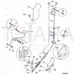JCB Part No.# 910/60195, CABLE throttle control - JCB Spare Parts