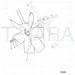 JCB Part No.# 30/926950, Fan 23" cooling - JCB Spare Parts