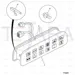 JCB Part No.# 332/D2488, (W) (P) (IM) WARNING LAMP CLUSTER - JCB Spare Parts