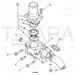 JCB Part No.# 02/201918, HOUSING THERMOSTAT - JCB Spare Parts