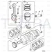 JCB Part No.# 02/630861, Piston assembly - JCB Spare Parts