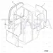 JCB Part No.# 827/80409, REAR WINDSCREEN~803 - JCB Spare Parts