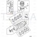 JCB Part No.# 02/634018, KIT-BEARING MAIN U - JCB Spare Parts