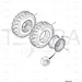 JCB Part No.# 826/01008, WHEEL NUT 3/4"UNF - JCB Spare Parts