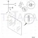 JCB Part No.# 162/02708, HINGE PLASTIC  TLT - JCB Spare Parts