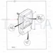 JCB Part No.# 700/50055, SS.P.N700/M1920 HEADLAMP R/H DIP - JCB Spare Parts