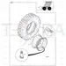 JCB Part No.# 41/932300, WHEEL RIM 16.5 - JCB Spare Parts