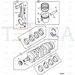 JCB Part No.# 02/634019, KIT-BEARING MAIN S - JCB Spare Parts