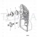 JCB Part No.# 332/D6920, Shaft stator - JCB Spare Parts