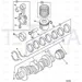 JCB Part No.# 02/801153, Bearing main - yel - JCB Spare Parts