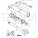 JCB Part No.# 559/60253, GA LIFT RAM 100x60 (Hallite)(416 LIFT) - JCB Spare Parts
