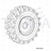 JCB Part No.# 332/U7318, WHEEL RIM P282 9X15 - JCB Spare Parts