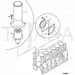 JCB Part No.# 02/911168, Connector water in - JCB Spare Parts