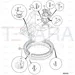 JCB Part No.# JRB0017, TURNTABLE BEARING - JCB Spare Parts