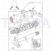 JCB Part No.# 590/40207, WA.ROD C'MOUNT LEG 60*827 - JCB Spare Parts