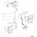 JCB Part No.# 128/13596, RH MIRROR exterior (P461)-(Reinstate) - JCB Spare Parts