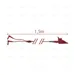CATIII - 600V SHORT RED CABLE (ALLIGATOR CLIP) EGATRONIK - EGA Master