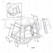 JCB Part No.# 827/30482, (W) (P) GLASS SIXLIGHT RH TINTED~BHL P12 - JCB Spare Parts