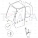 JCB Part No.# 827/30502, GLASS L.H. SIDE RE - JCB Spare Parts
