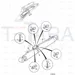 JCB Part No.# 826/01384, CLIP-ON NUT M8 - JCB Spare Parts