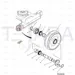 JCB Part No.# JSA0131, WHEEL IDLER ROLLER - JCB Spare Parts