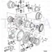 JCB Part No.# 458/70249, GA C/WHEEL  PINION 13/38R - JCB Spare Parts