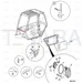 JCB Part No.# 827/80200, SS.P.N827/80300 (P) (Pre P) GLASS LOWER - JCB Spare Parts