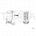 JCB Part No.# 1751/0606, ADAPTOR ORFS M -06/SAE ORB -06 - JCB Spare Parts