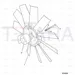 JCB Part No.# 321/10246, Fan cooling - JCB Spare Parts