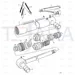 JCB Part No.# 590/25900, PISTON ROD - JCB Spare Parts