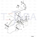 JCB Part No.# 02/911927, Hose fuel,braided - JCB Spare Parts