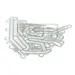 JCB Part No.# 813/M1221, GASKET - VALVE BLOCK - JCB Spare Parts