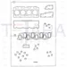 JCB Part No.# 02/201930, KIT-GASKET TOP - JCB Spare Parts