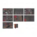 SET 6- TOOLS ROLLER CABINET EVA FOAMS ANTIDROP ACO - EGA Master