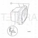 JCB Part No.# 700/42300, (P) WORKLAMP twin power - 996.080 -107 - JCB Spare Parts