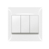 Belanko S 3 gang 2-way switch - 16AX - White | 617605 | 3414971683808 | LEGRAND