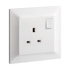 Belanko S 1 gang BS switched socket outlet - 13A - White | 617643 | 3414971684799 | LEGRAND