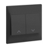 Belanko S 1 gang push button shutter with marking -6A - Anthracyte | 617716 | 3414971686564 | LEGRAND