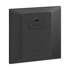 Belanko S unswitched Fused Connection Unit + cord outet + neon - Anthracyte | 617760 | 3414971687769 | LEGRAND