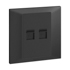 Belanko S double RJ 11 socket - Anthracyte | 617798 | 3414971688469 | LEGRAND