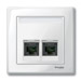 Schneider, CENTRAL PLATE POLAR WHITE S-M,DOUBLE D S