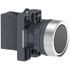Schneider,  round black push-button Ø 22 - flush spring return - 1NO