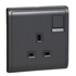 Schneider,  13A 250V 1 Gang Switched Socket