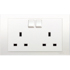 Schneider,  13A 250V Twin Gang Switched Socket
