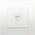 Schneider,  1GANG TELEPHONE OUTLET WITH SHUTTER