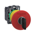 Schneider,  Emergency stop switching off, plastic, red mushroom Ø40, Ø22 trigger latching key release, 1 NO + 1 NC