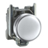 Schneider, Pilot light, metal, white, Ø22, plain lens with integral LED, 24 V AC/DC